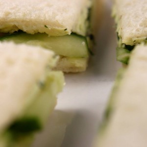Cucumber Tea Sandwiches with Tarragon Butter